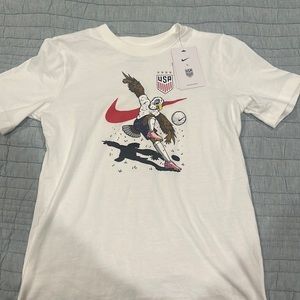 Nike USWNT team youth bald eagle mascot tee
